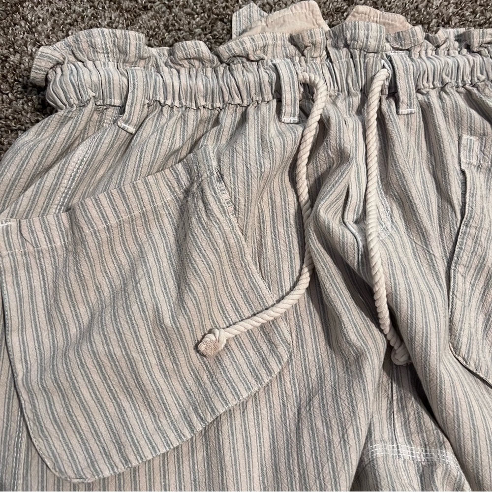 Free People Striped Cream Pants - Picture 6 of 10